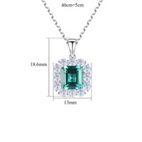 Collana Gaurosa Donna Fantasy in Argento Smeraldo sintetico 0 Ct 10522110 - 10522110